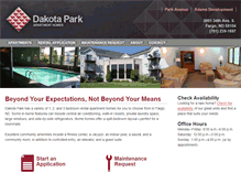 Tablet Screenshot of dakotapark.com